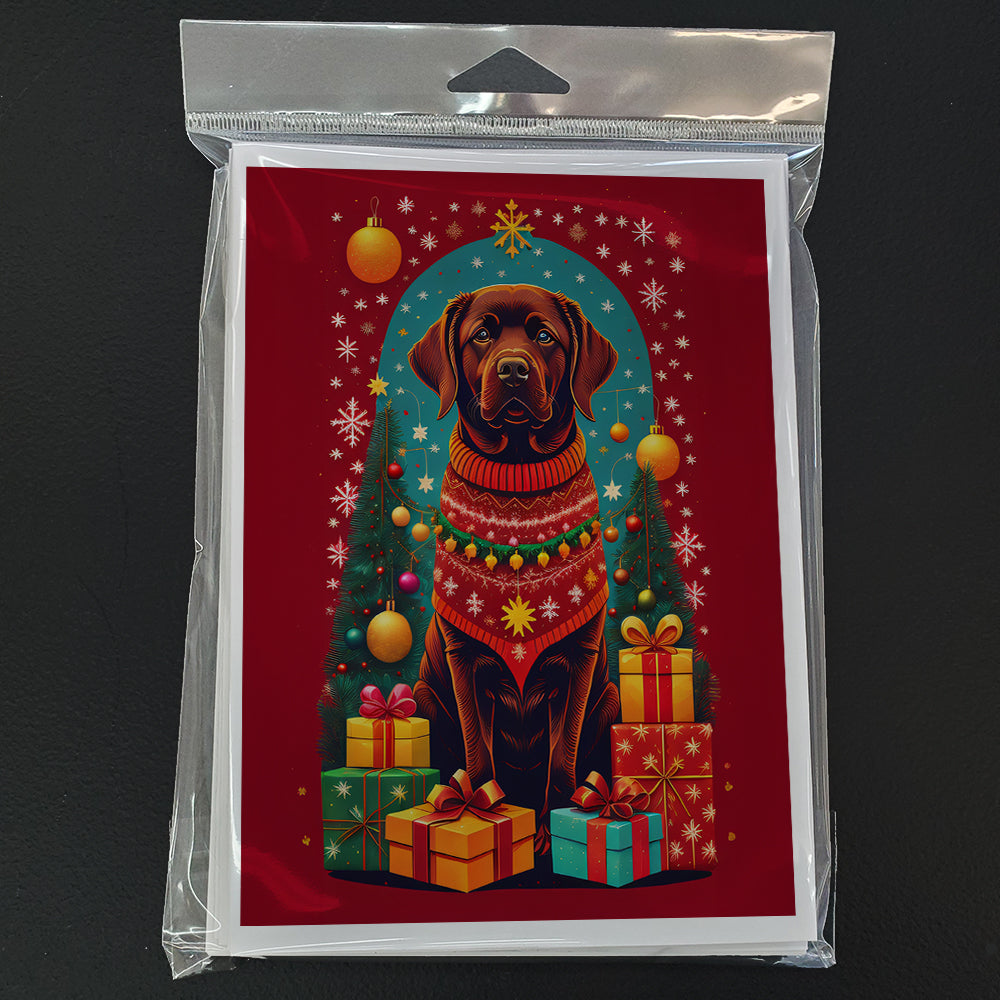 Labrador Retriever Holiday Christmas Greeting Cards Pack of 8