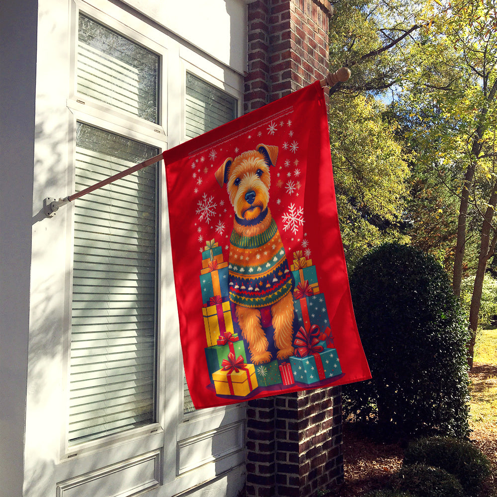 Lakeland Terrier Holiday Christmas House Flag