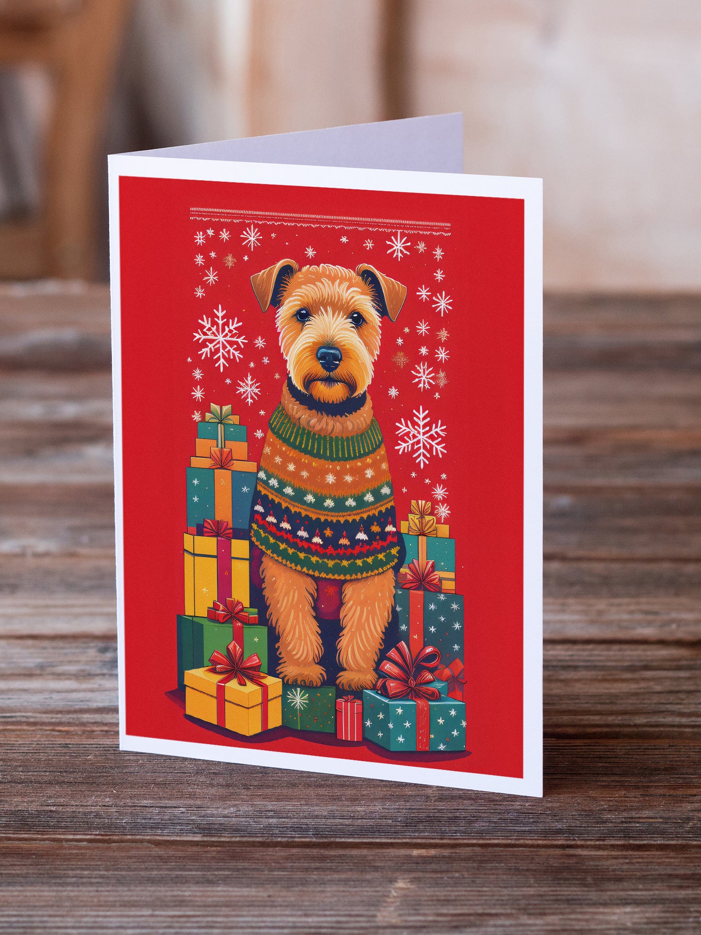 Lakeland Terrier Holiday Christmas Greeting Cards Pack of 8