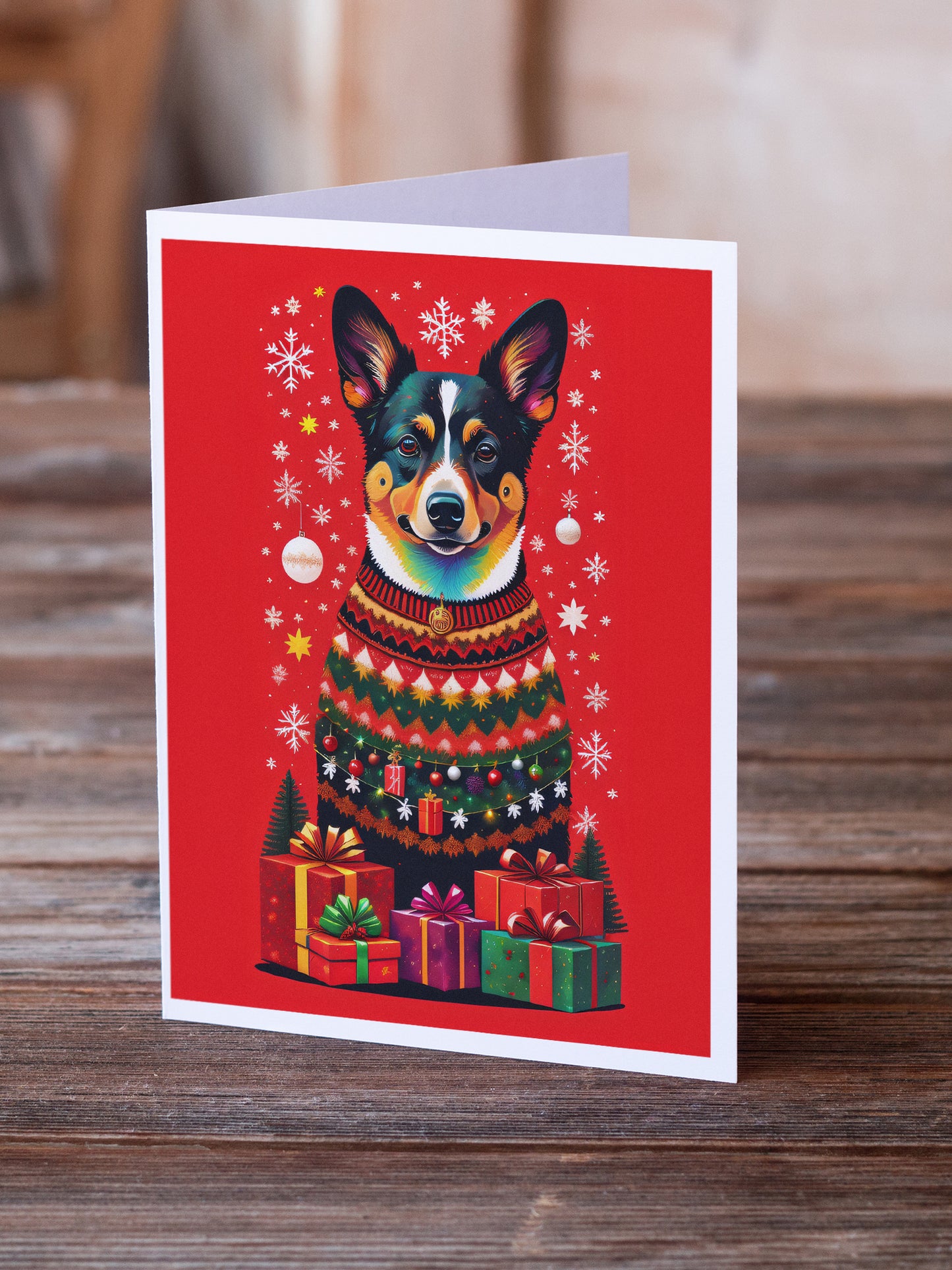 Lancashire Heeler Holiday Christmas Greeting Cards Pack of 8