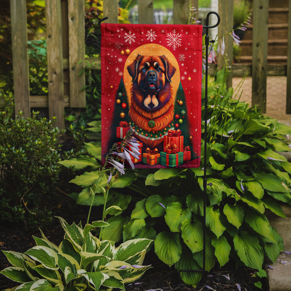 Leonberger Holiday Christmas Garden Flag