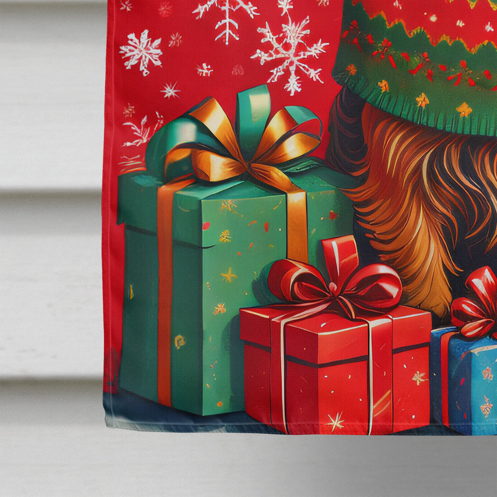 Norwich Terrier Holiday Christmas House Flag