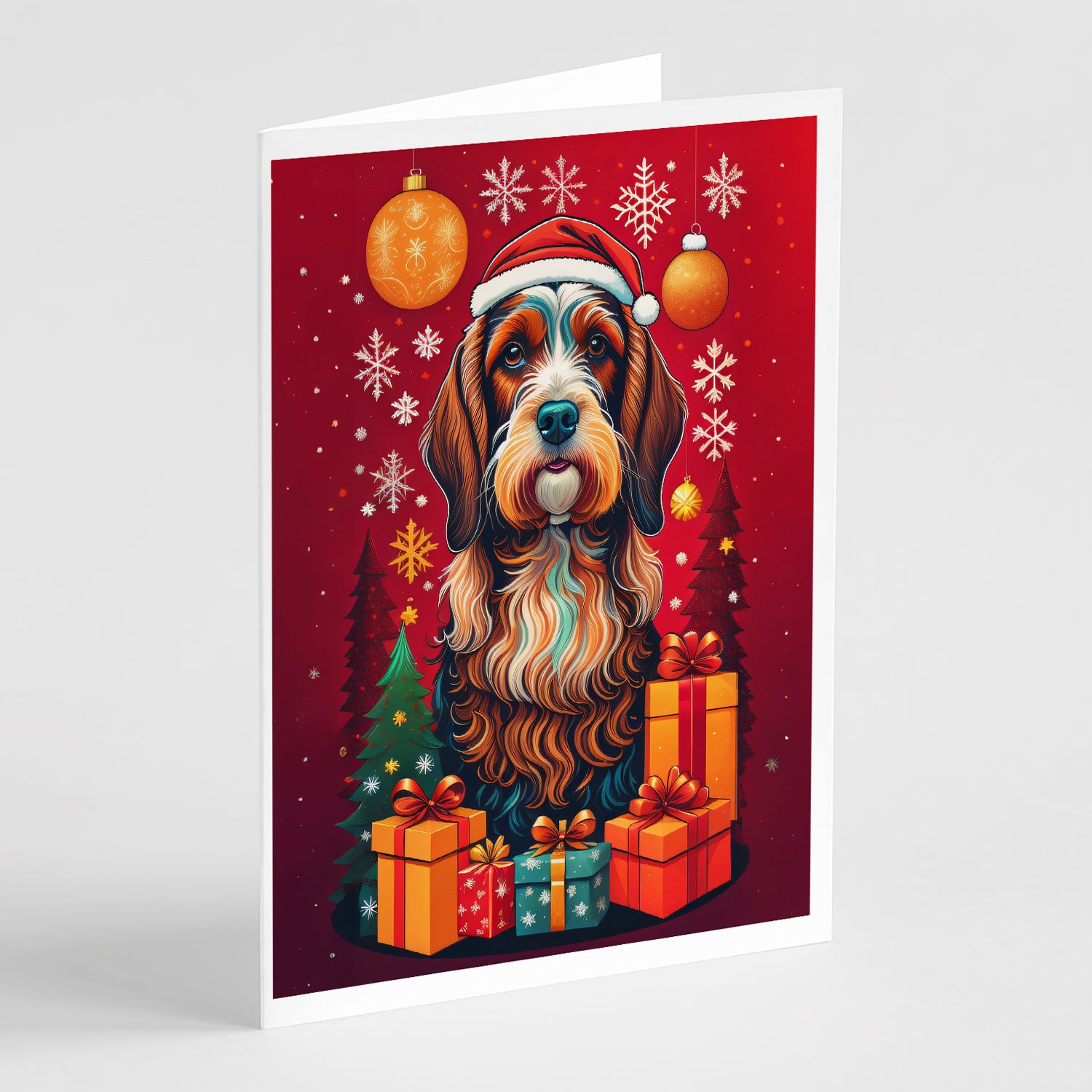 Buy this Petit Basset Griffon Vendeen Holiday Christmas Greeting Cards Pack of 8
