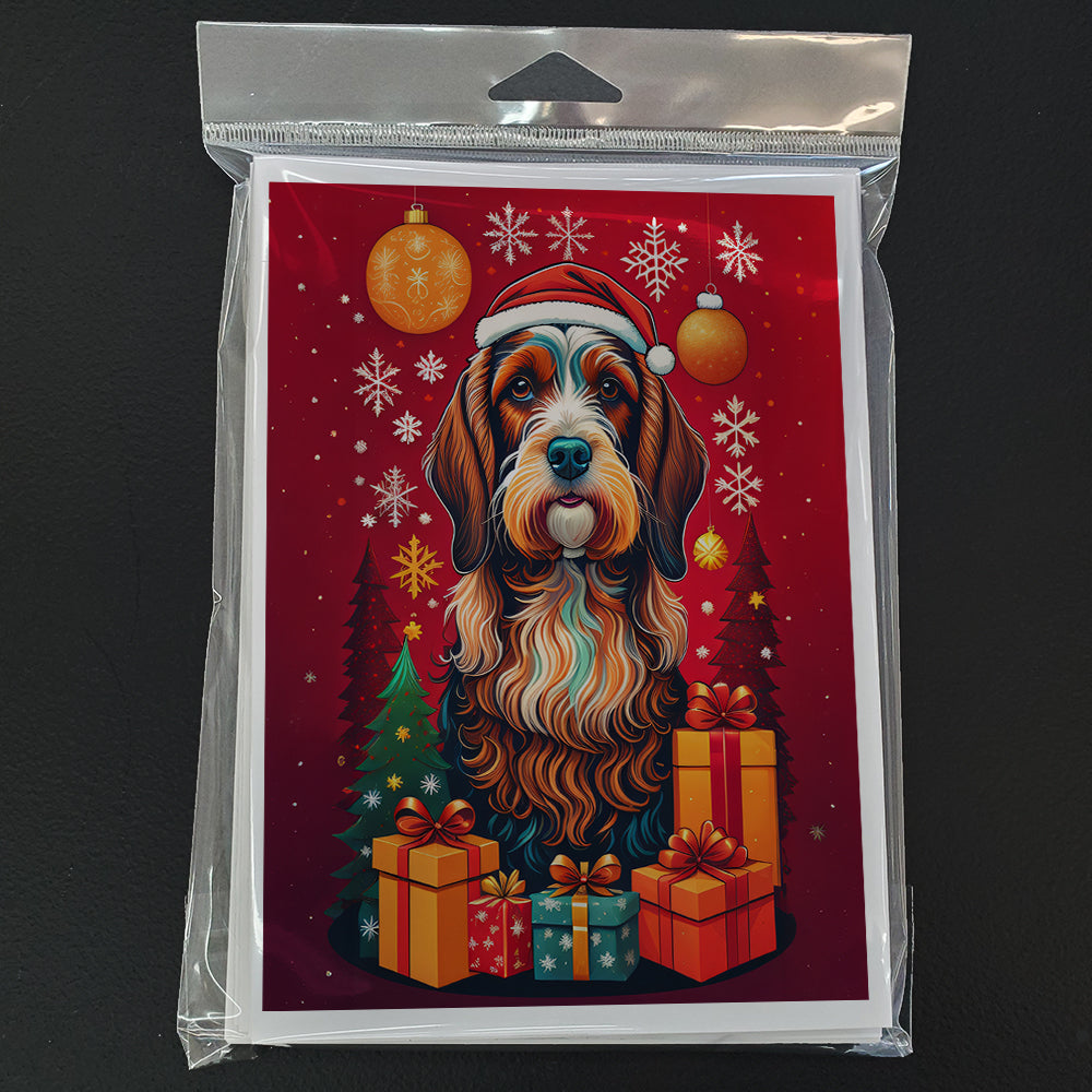 Petit Basset Griffon Vendeen Holiday Christmas Greeting Cards Pack of 8