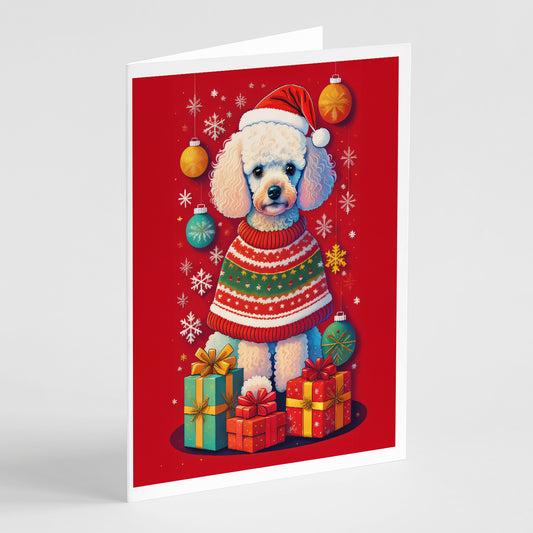 Buy this Poodle Holiday Christmas Greeting Cards Pack of 8