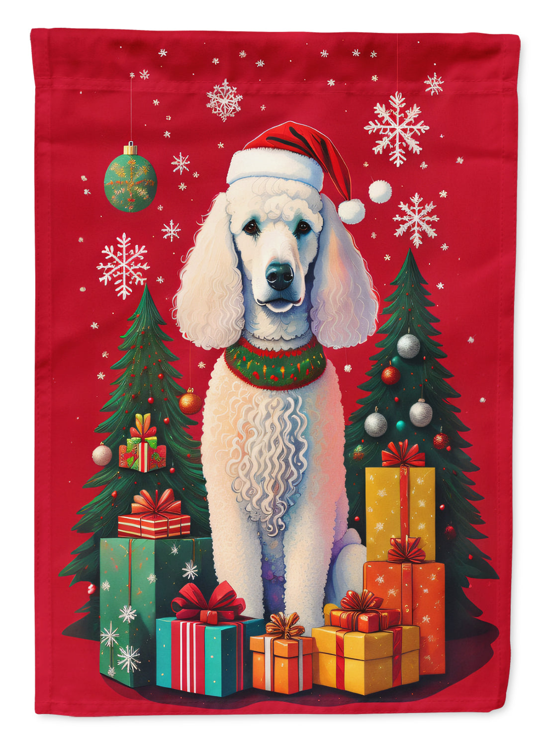 Buy this Poodle Holiday Christmas Garden Flag