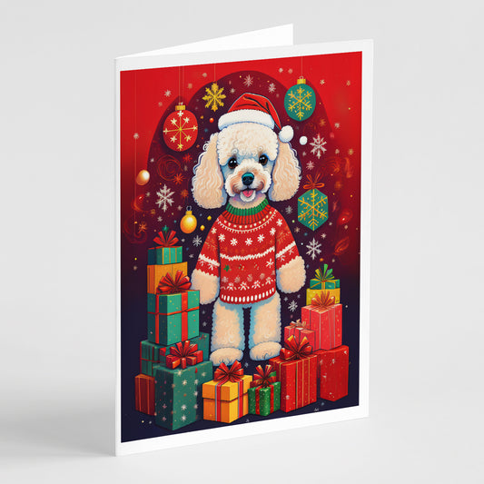 Buy this Poodle Holiday Christmas Greeting Cards Pack of 8