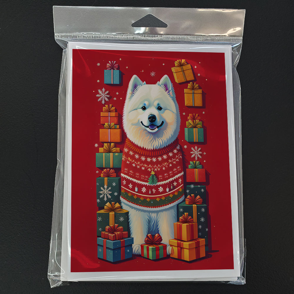 Samoyed Holiday Christmas Greeting Cards Pack of 8