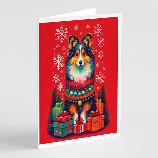 Buy this Sheltie Holiday Christmas Greeting Cards Pack of 8