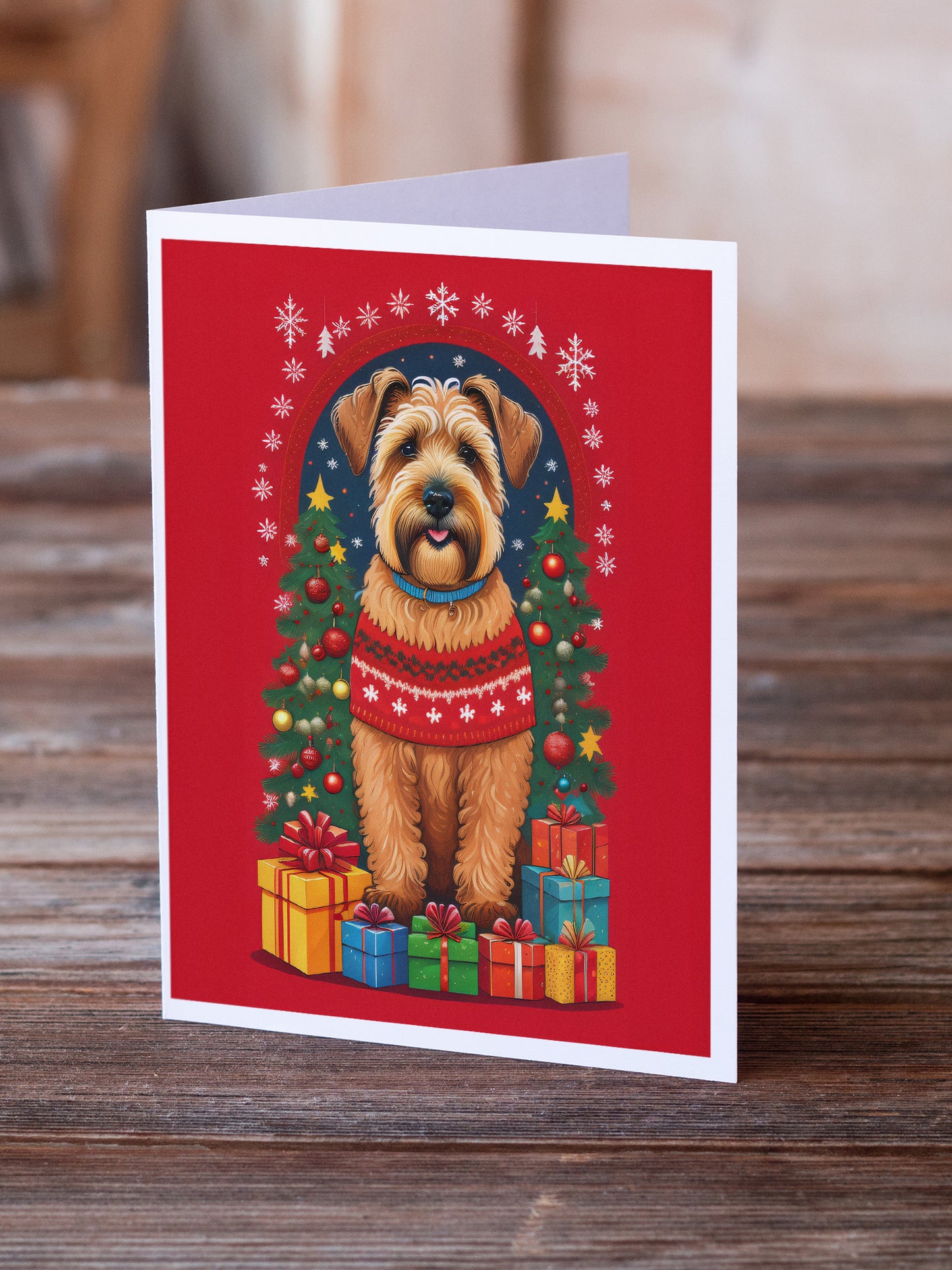 Wheaten Terrier Holiday Christmas Greeting Cards Pack of 8