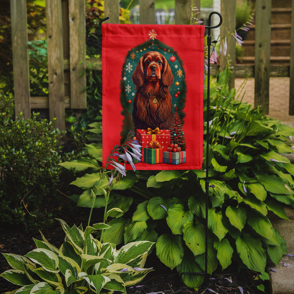 Sussex Spaniel Holiday Christmas Garden Flag