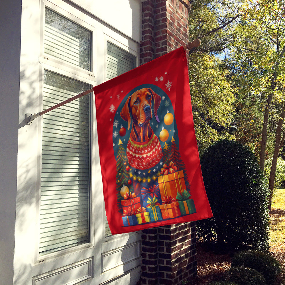 Vizsla Holiday Christmas House Flag