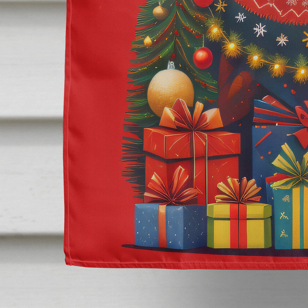 Vizsla Holiday Christmas House Flag