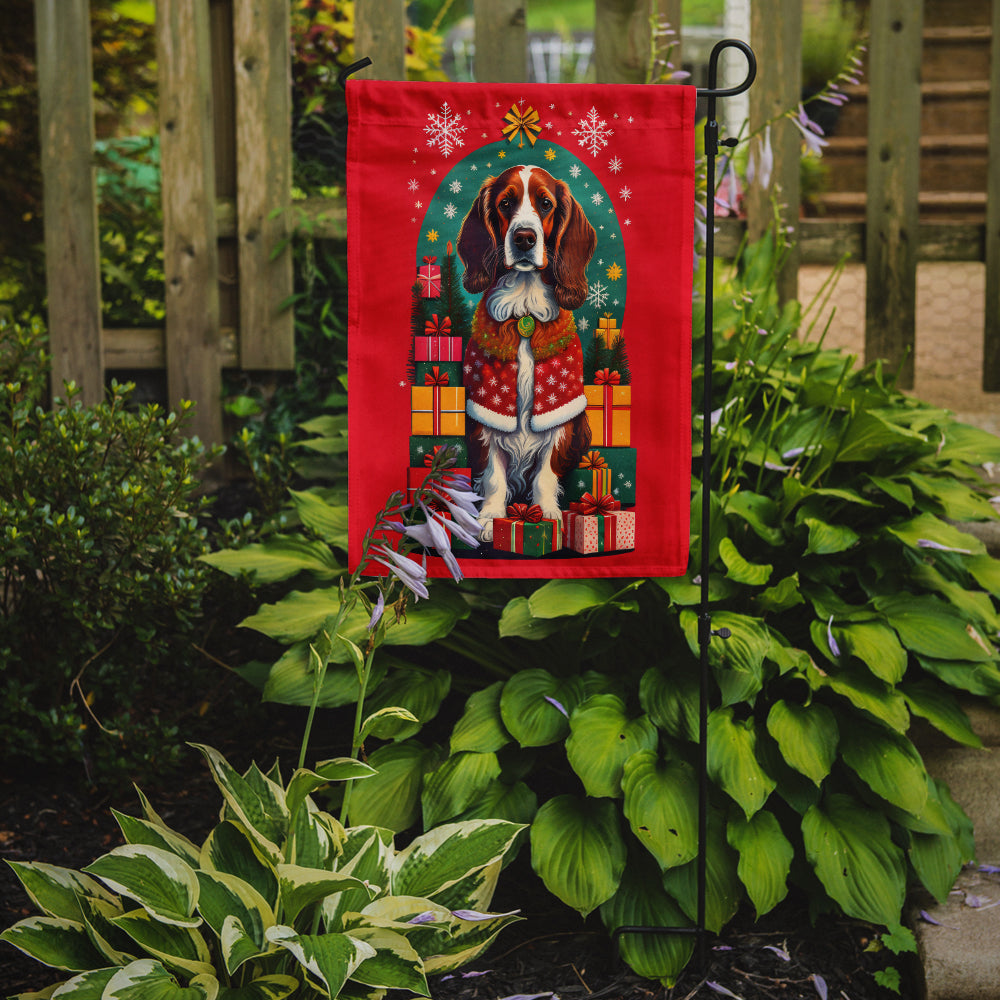 Welsh Springer Spaniel Holiday Christmas Garden Flag