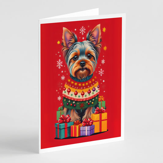 Buy this Yorkshire Terrier  Holiday Christmas Greeting Cards Pack of 8