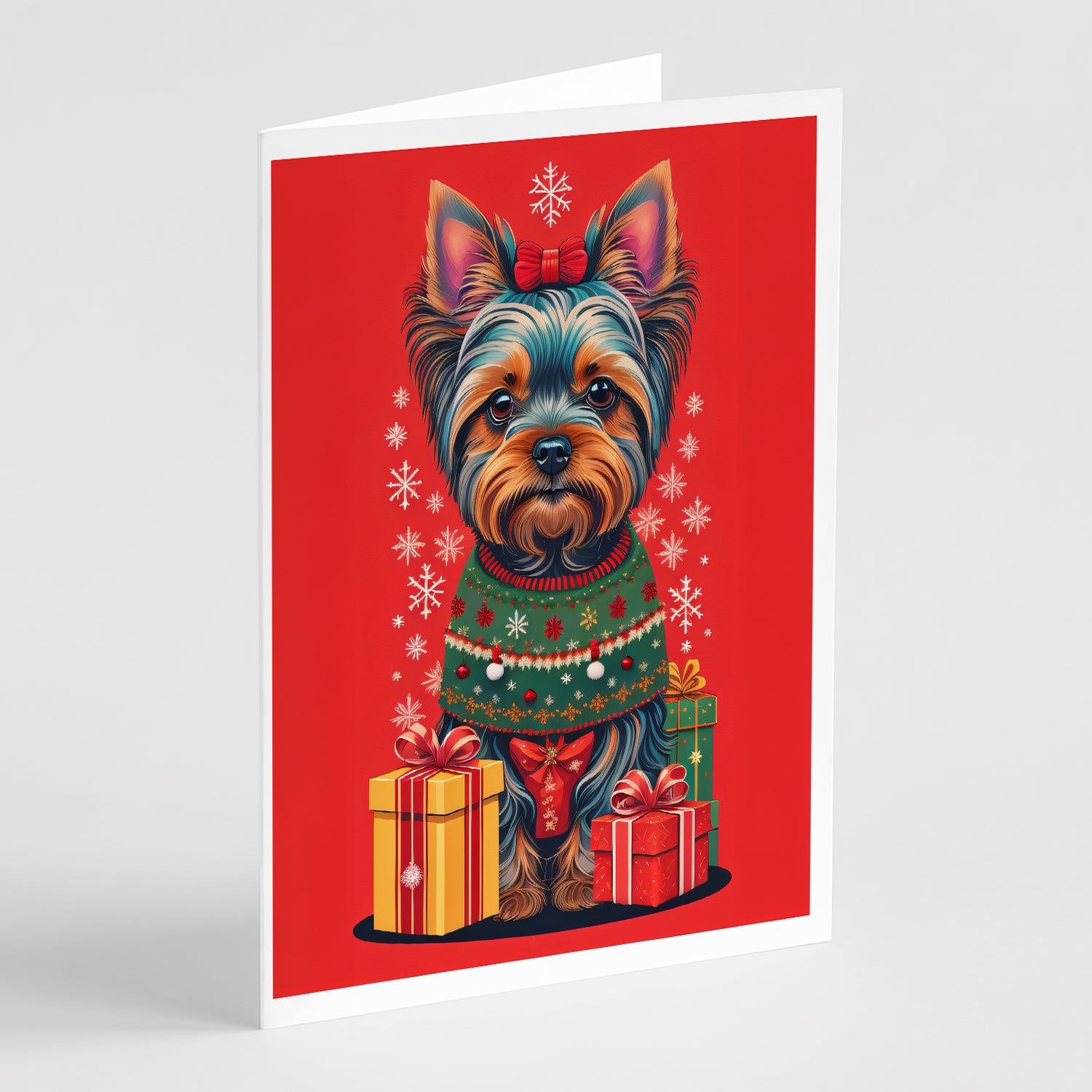 Buy this Yorkshire Terrier  Holiday Christmas Greeting Cards Pack of 8