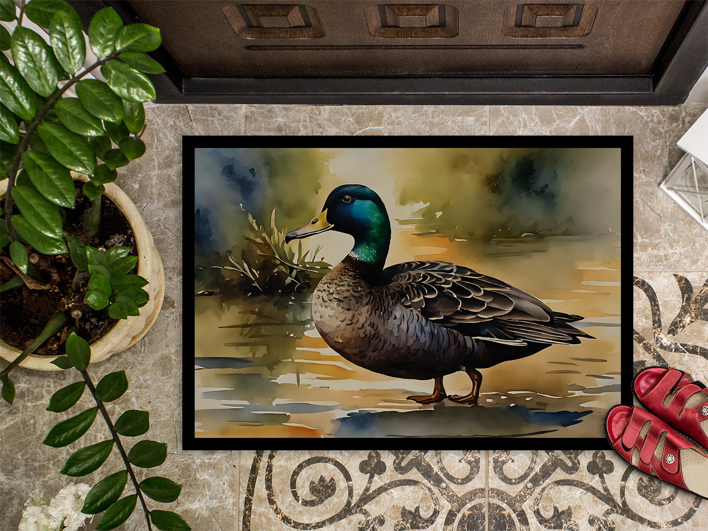 American Black Duck Doormat