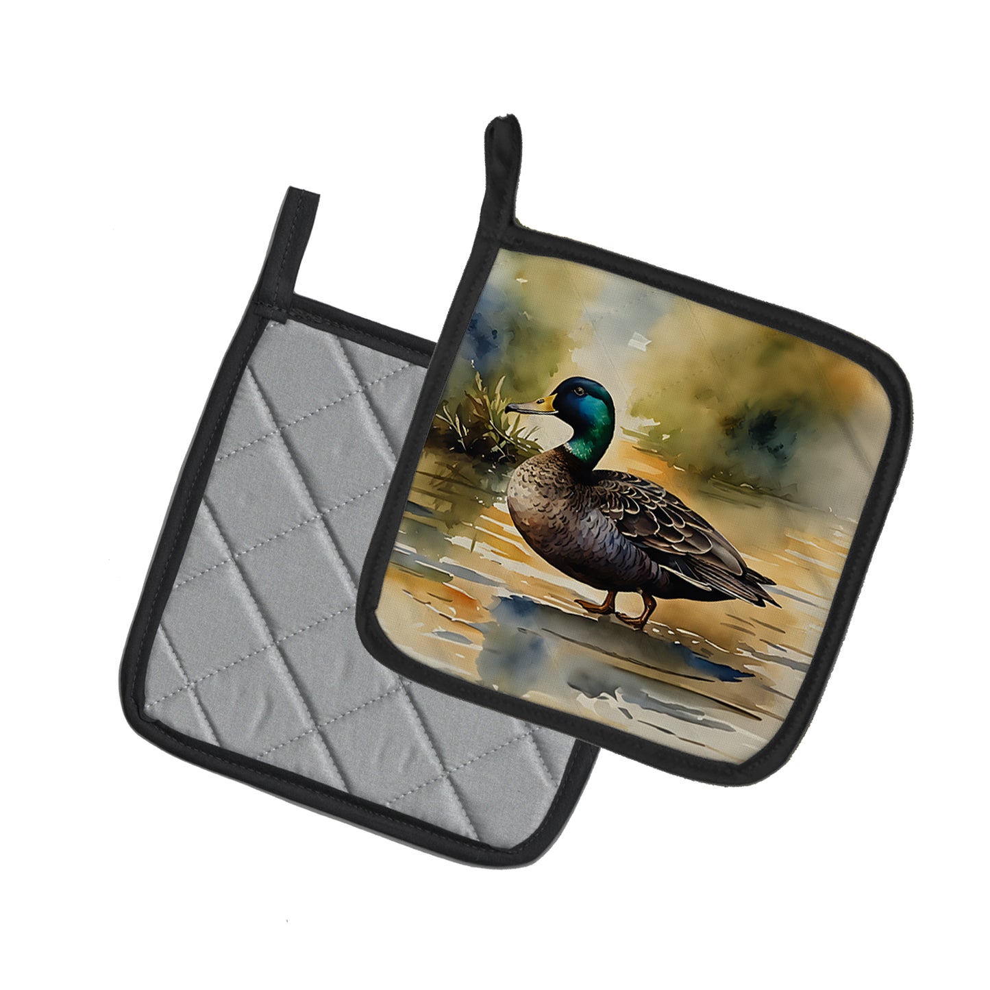 American Black Duck Pair of Pot Holders