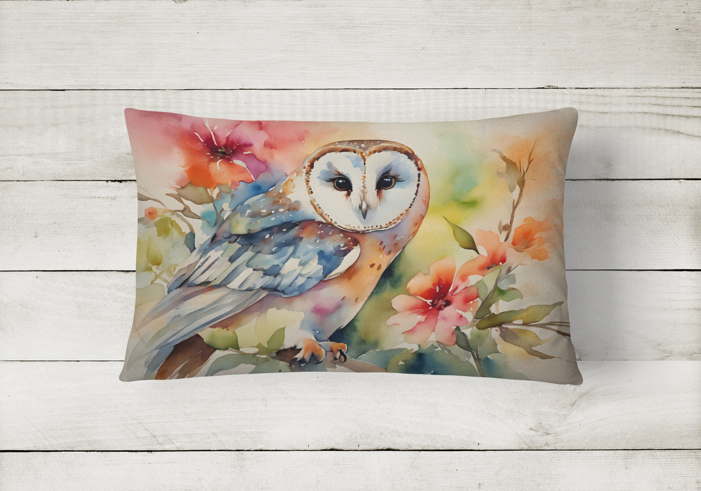 Barn Owl Throw Pillow