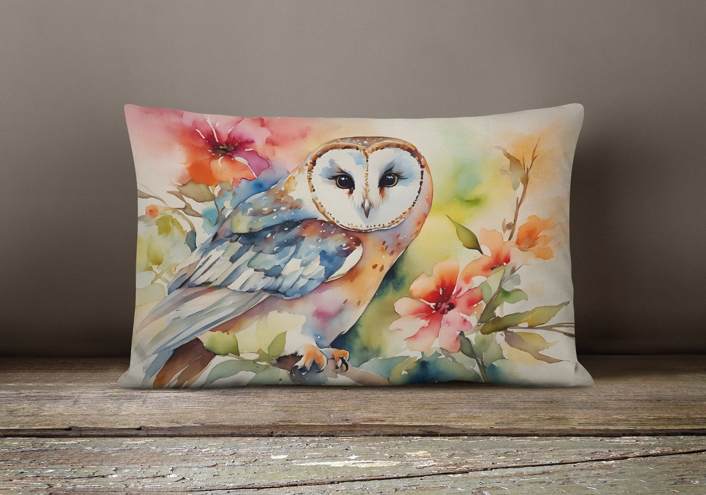 Barn Owl Throw Pillow