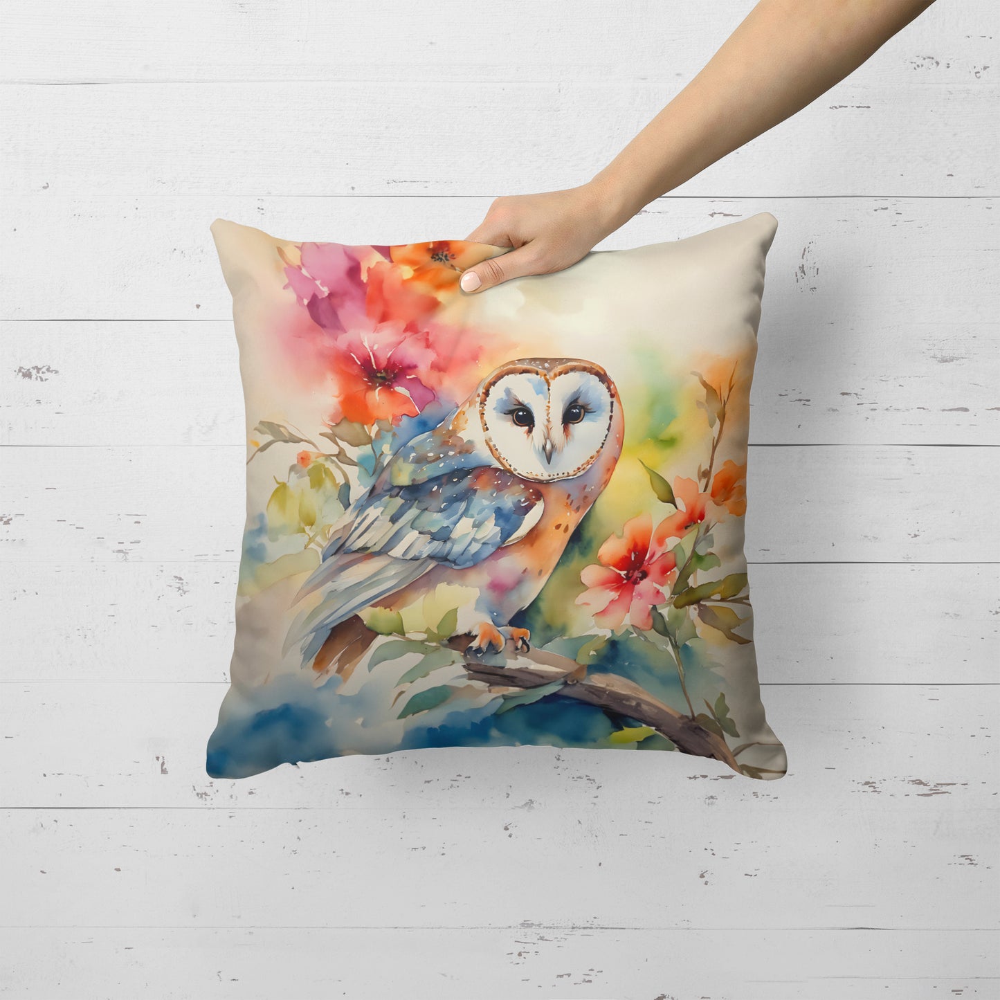 Barn Owl Throw Pillow