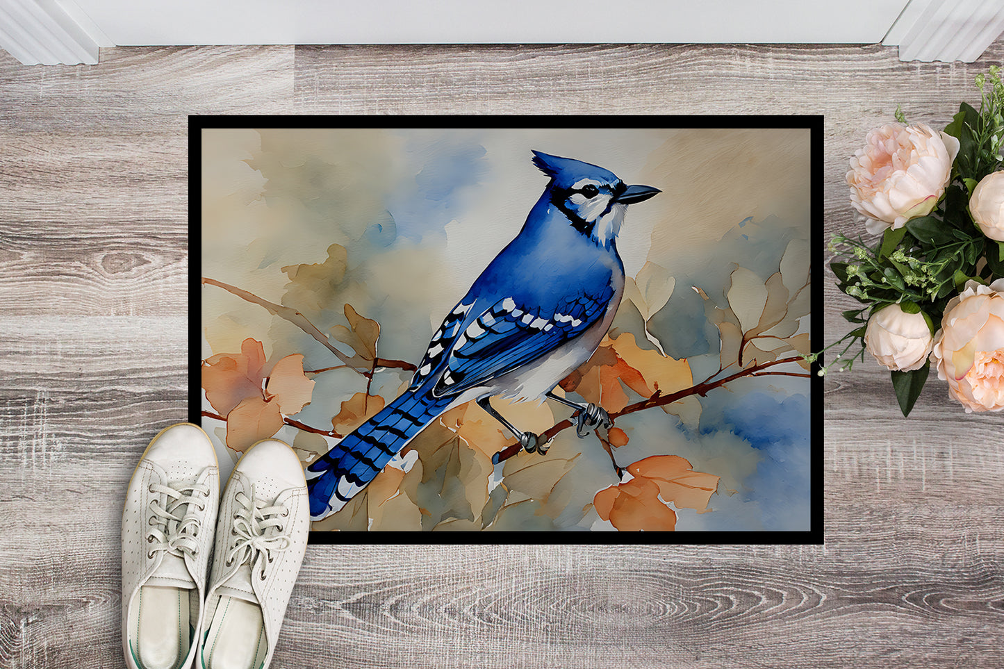 Blue Jay Doormat