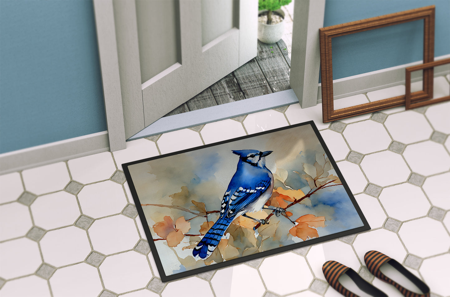 Blue Jay Doormat