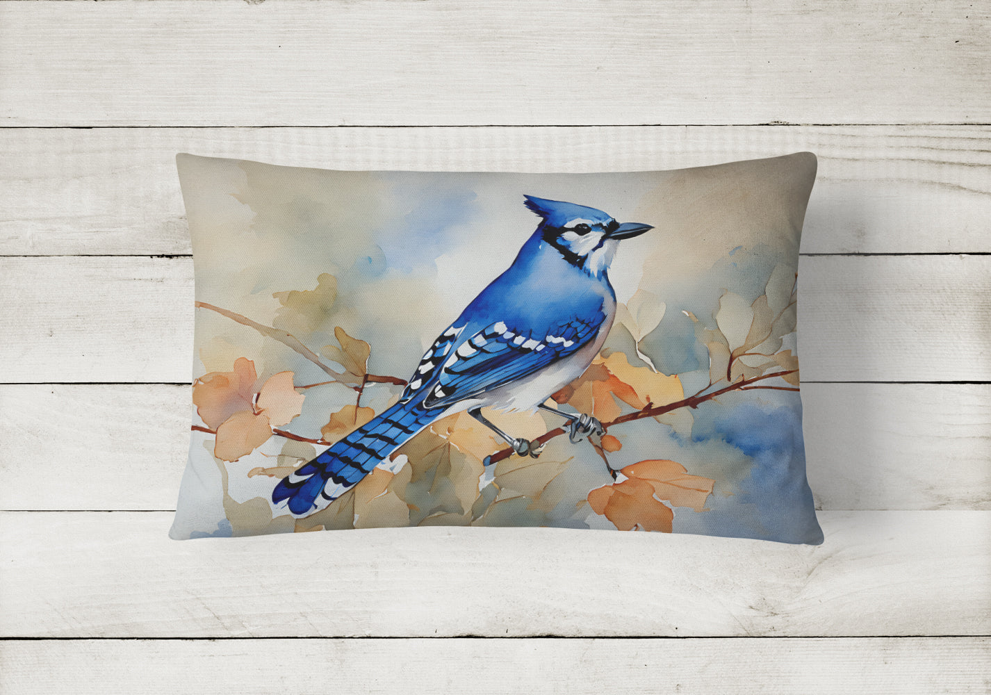 Blue Jay Throw Pillow