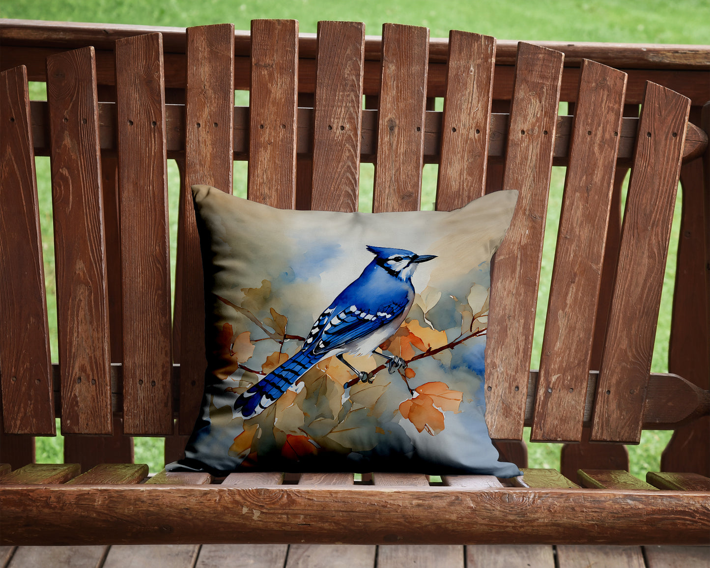 Blue Jay Throw Pillow