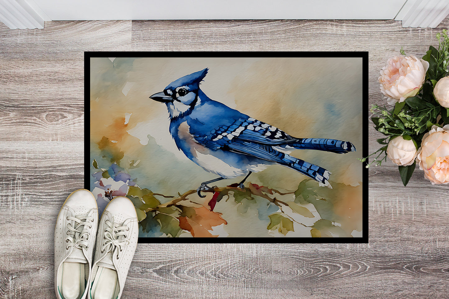 Blue Jay Doormat