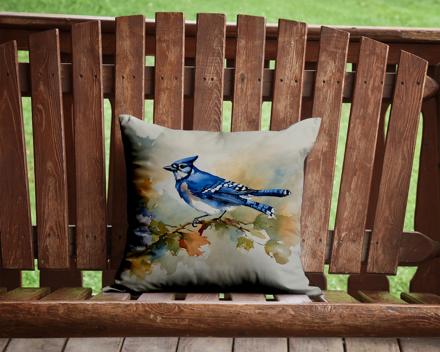 Blue Jay Throw Pillow