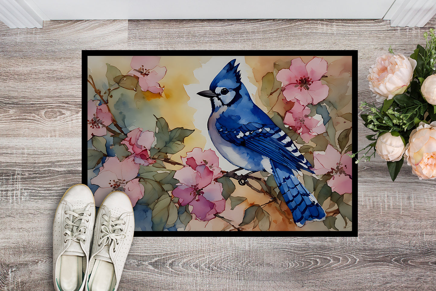 Blue Jay Doormat