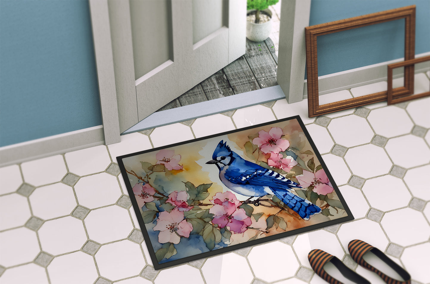 Blue Jay Doormat