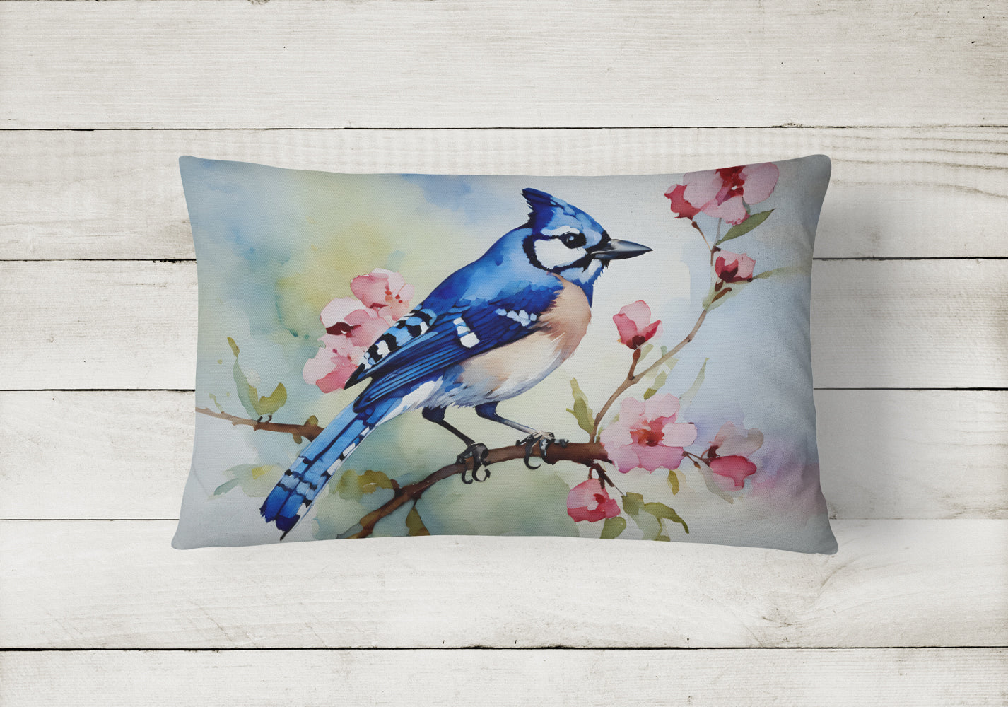 Blue Jay Throw Pillow