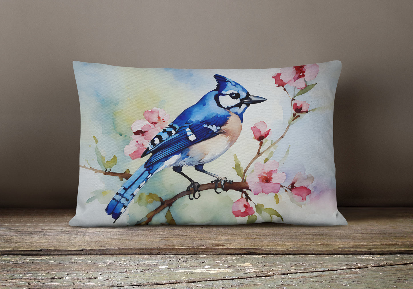 Blue Jay Throw Pillow