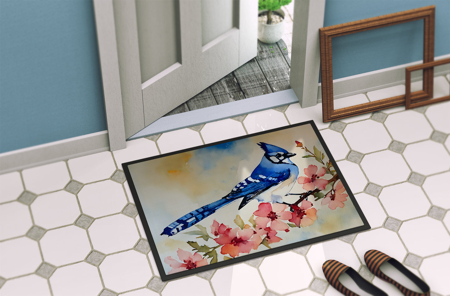 Blue Jay Doormat