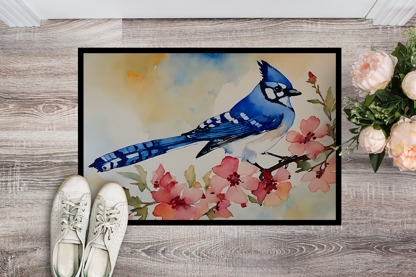 Blue Jay Doormat