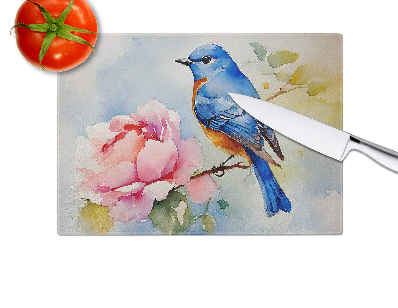 Bluebird Glass Cutting Board