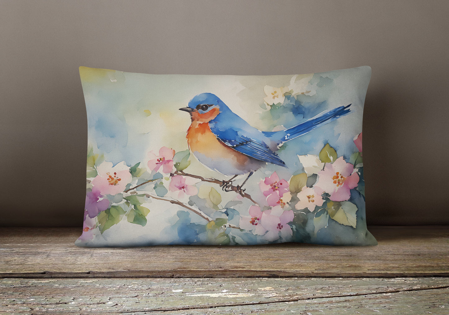 Bluebird Throw Pillow