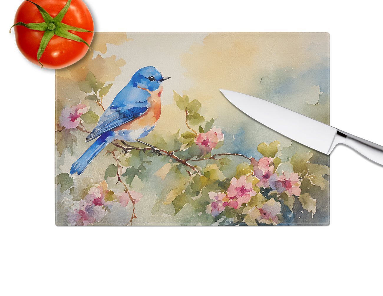 Bluebird Glass Cutting Board