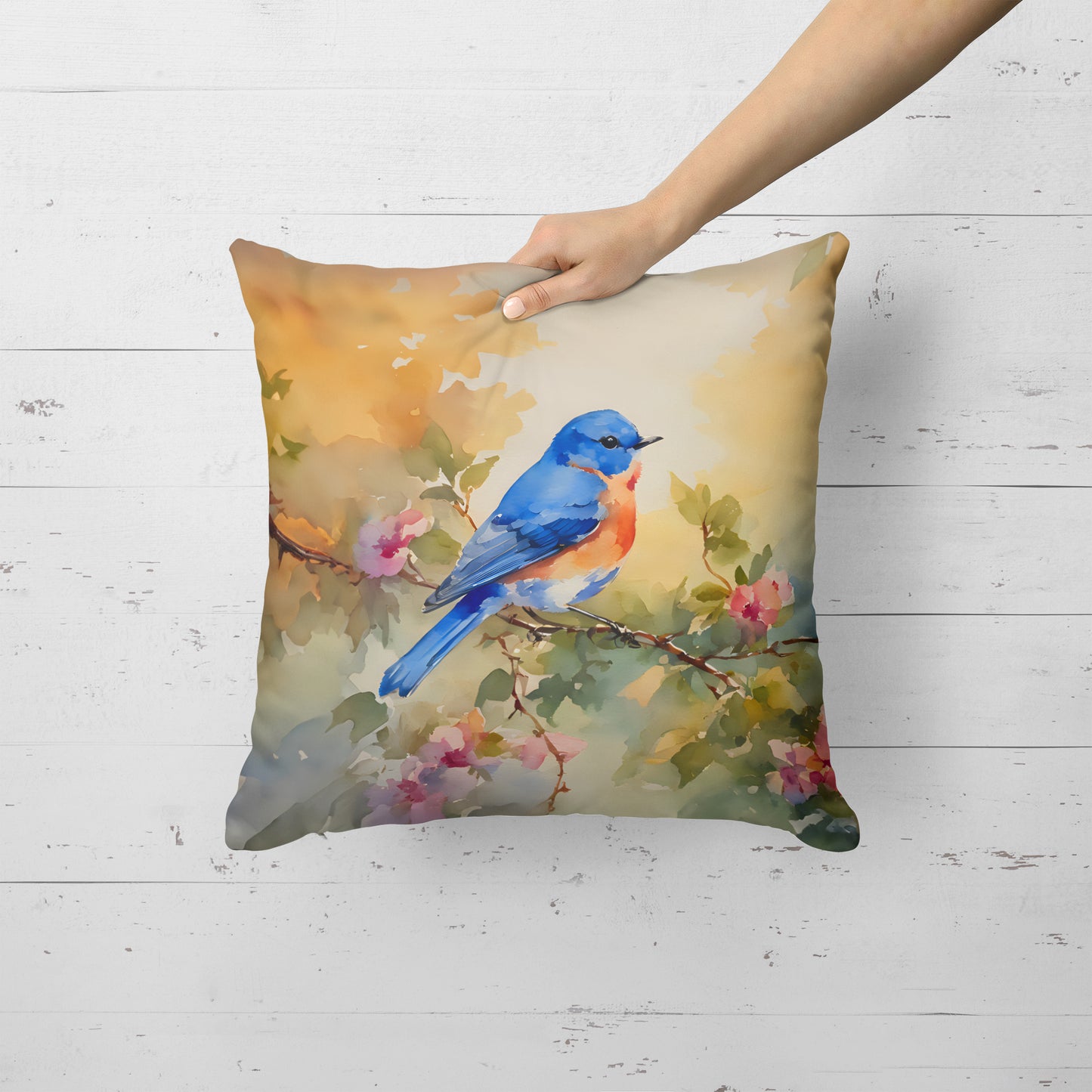 Bluebird Throw Pillow