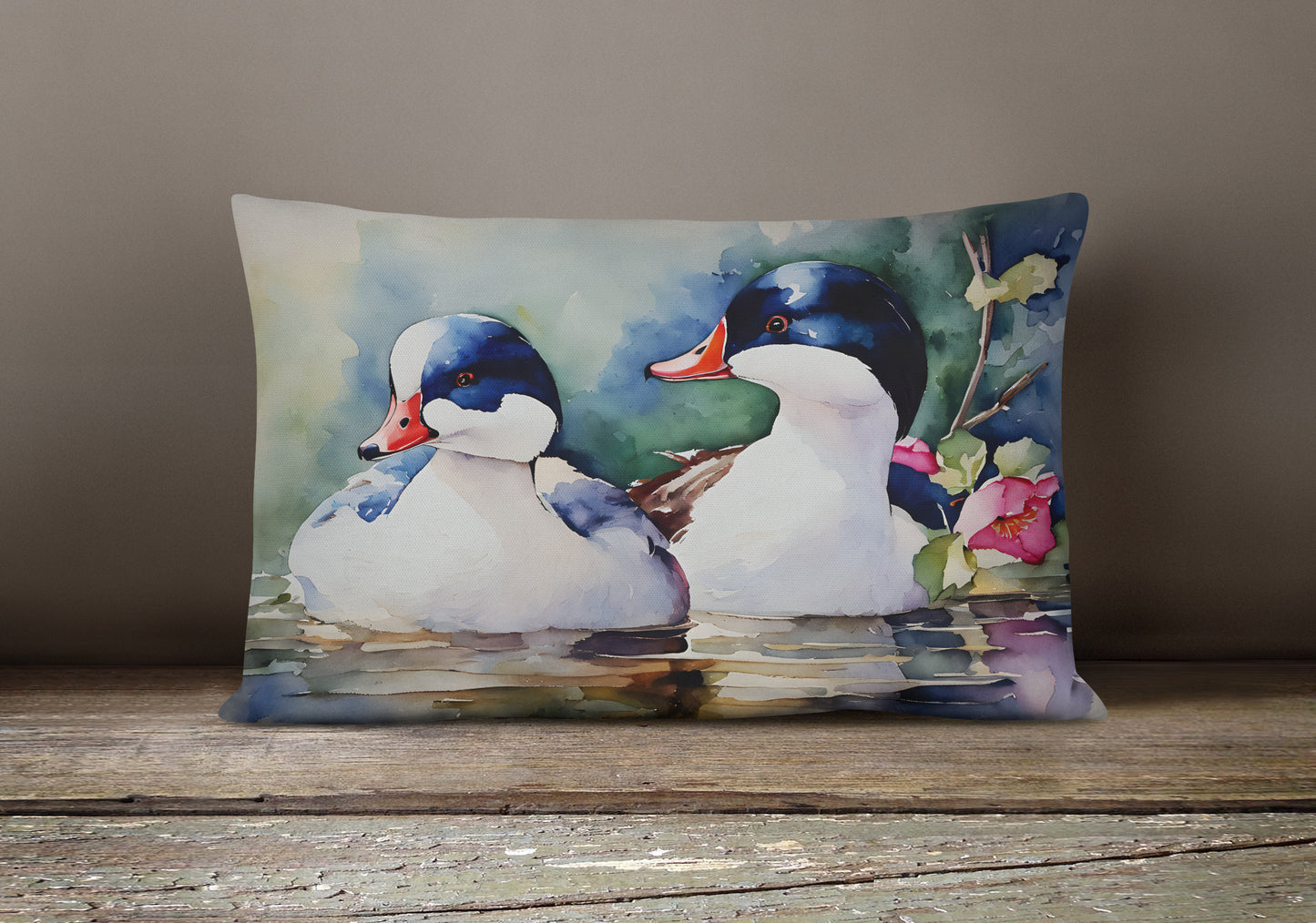 Bufflehead Throw Pillow