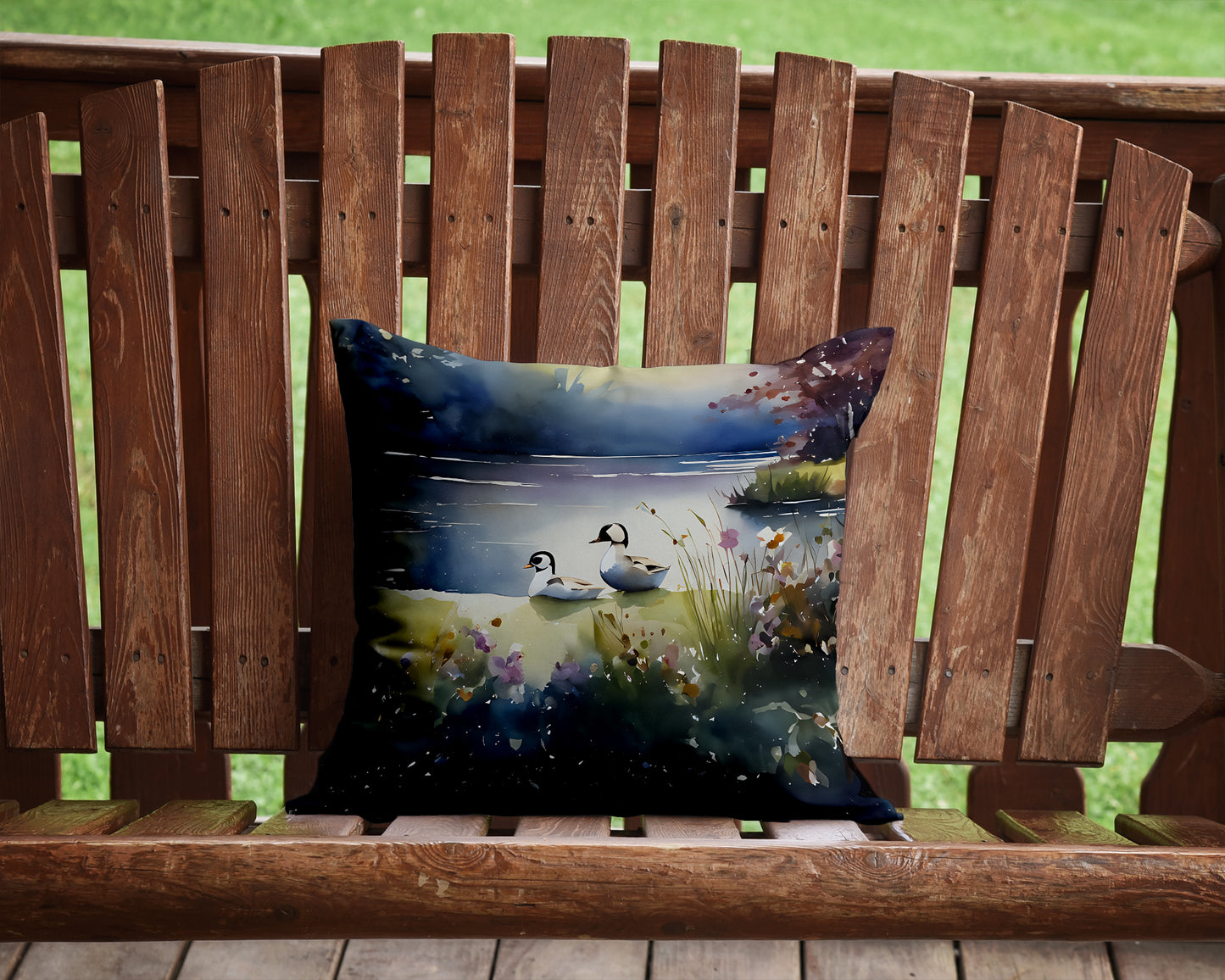 Bufflehead Throw Pillow