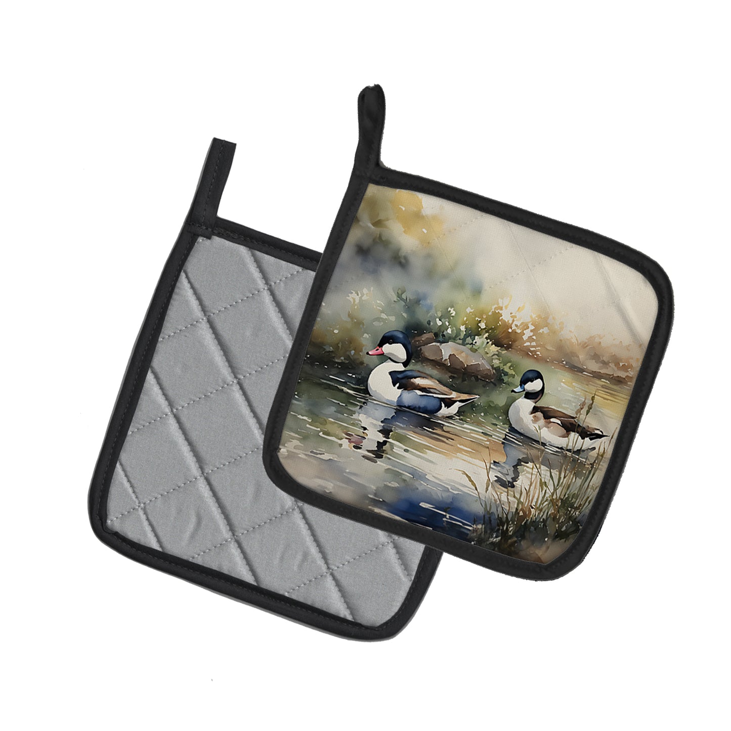 Bufflehead Pair of Pot Holders