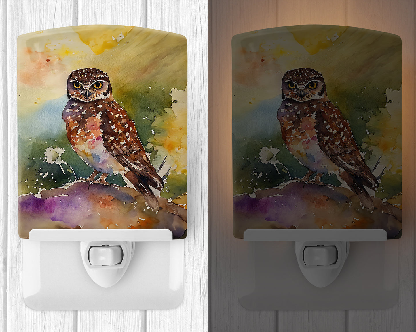 Burrowing Owl Ceramic Night Light