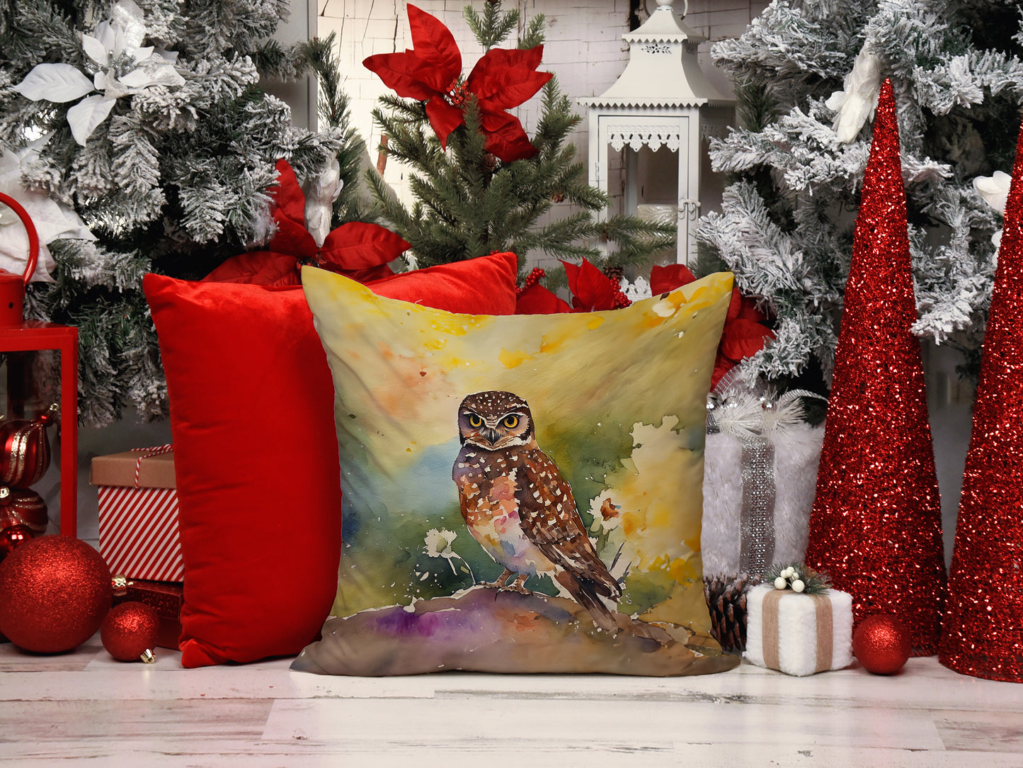 Burrowing Owl Throw Pillow