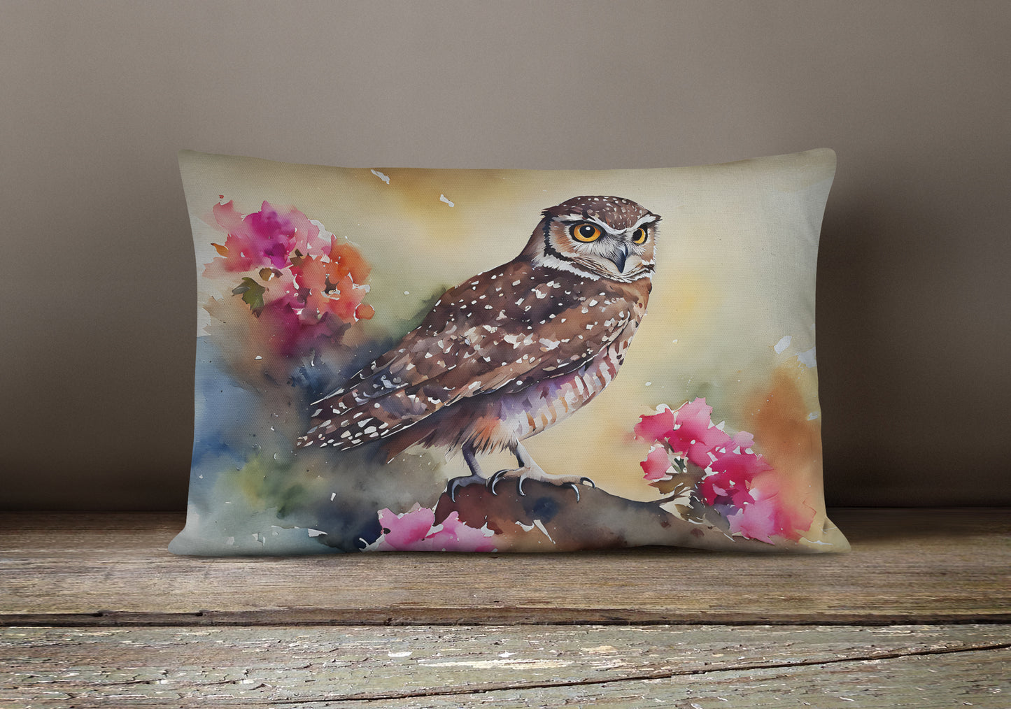 Burrowing Owl Throw Pillow