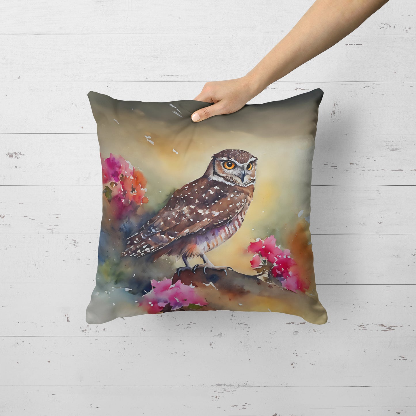 Burrowing Owl Throw Pillow