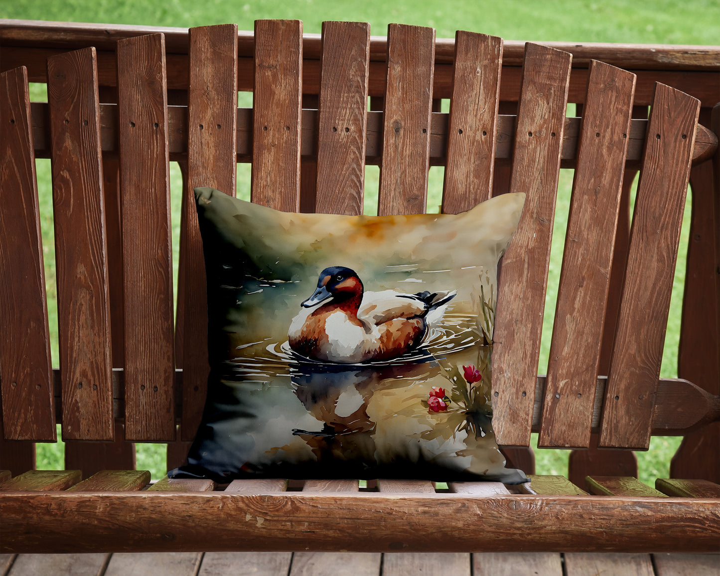 Canvasback Throw Pillow