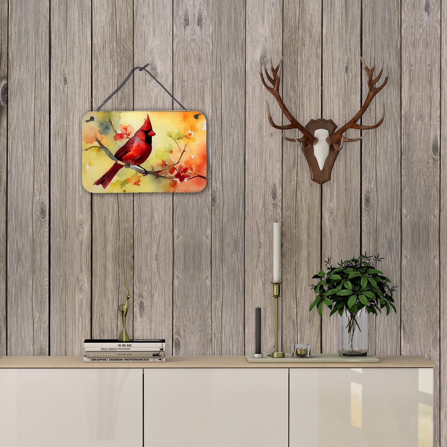 Cardinal Wall or Door Hanging Prints